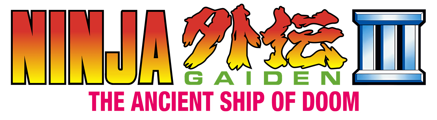 Ninja Gaiden III Ancient Ship of Doom logo for NES